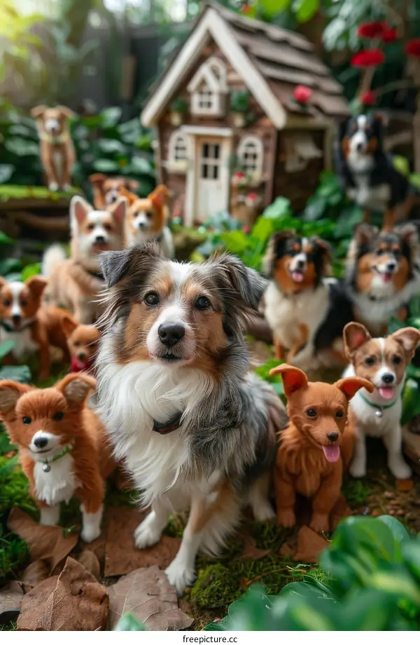 A Group of Adorable Dogs of Different Breeds
