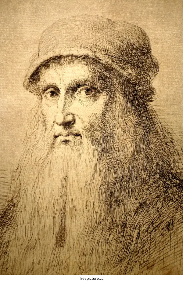 Portrait of Leonardo da Vinci
