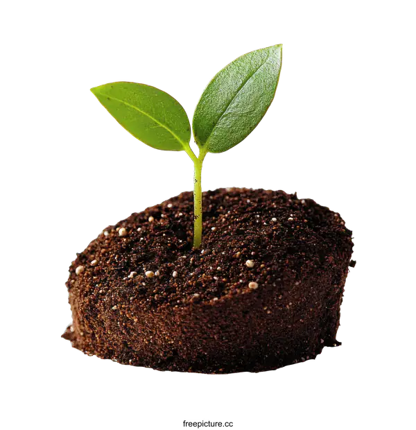 [Transparent Background PNG]Sprout Growing from Soil New Beginnings