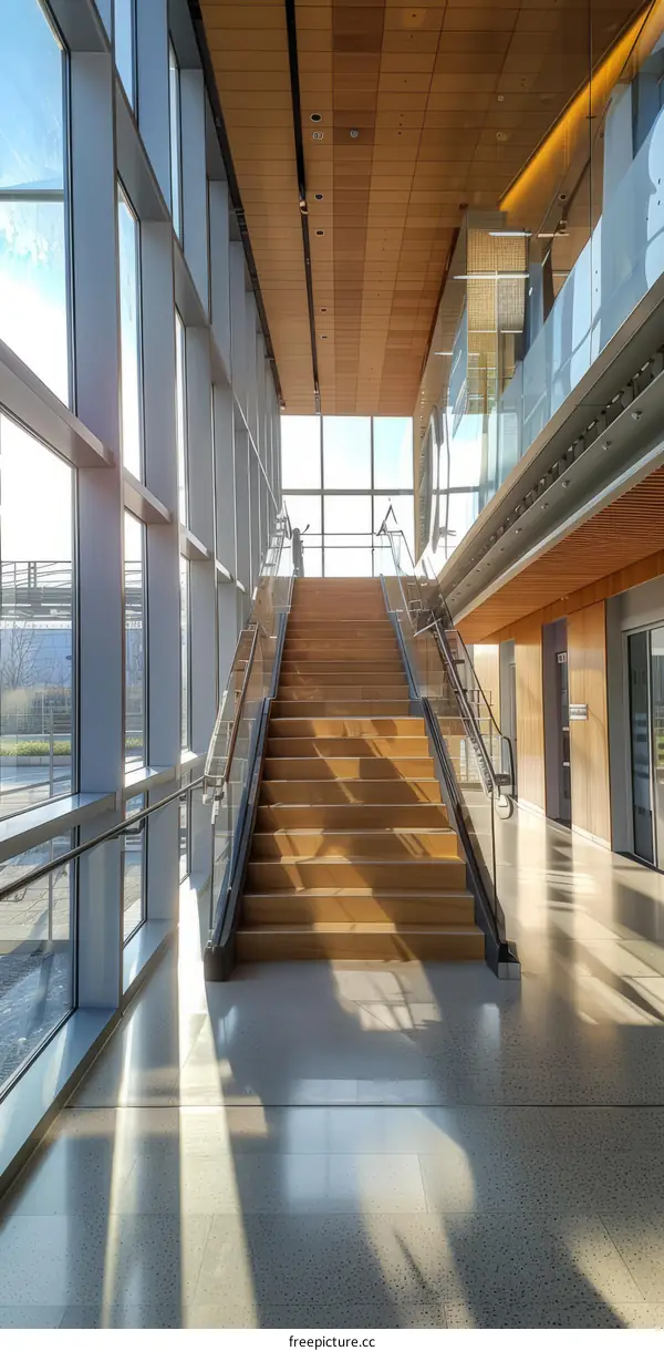 Modern Wooden Staircase Interior Design