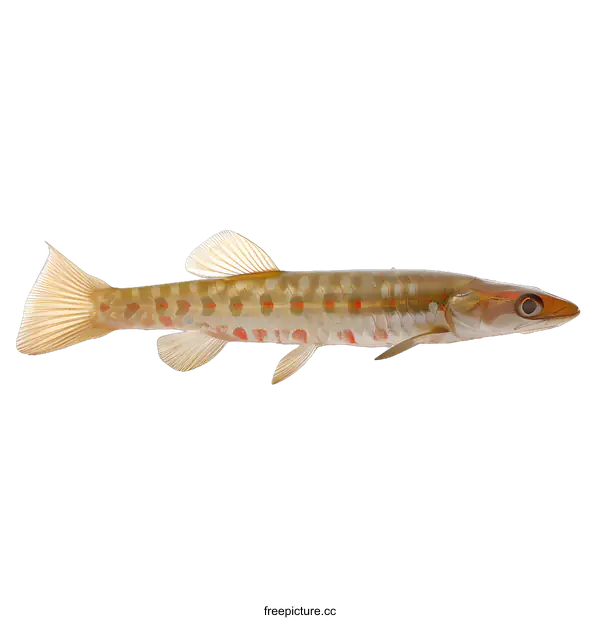 [Transparent Background PNG]Freshwater fish on white background