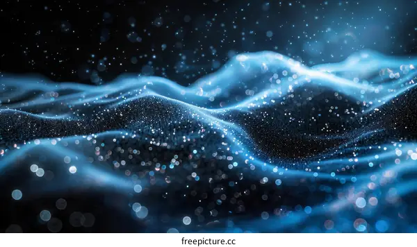 Blue Glitter Background