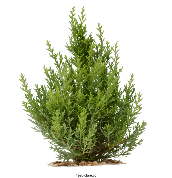 [Transparent Background PNG]Green Bush Isolated on White Background