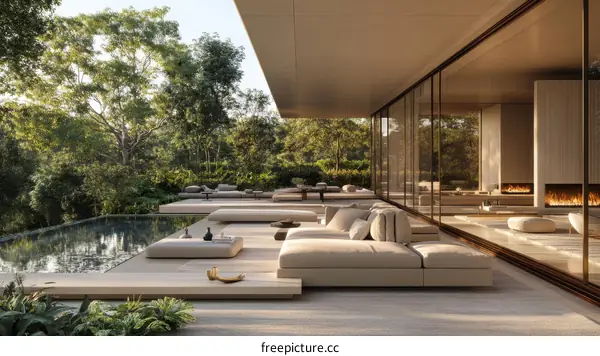 Modern Luxurious Outdoor Living Space Design