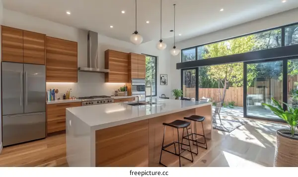Modern Kitchen with Open-Plan Design