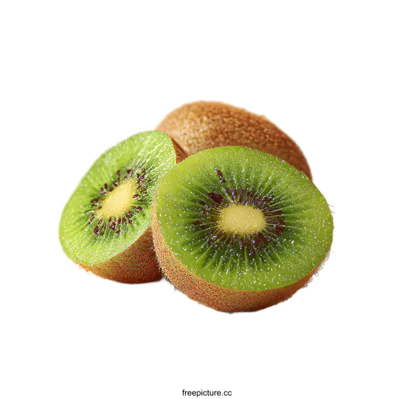 [Transparent Background PNG]Fresh Kiwi Slices Close-up
