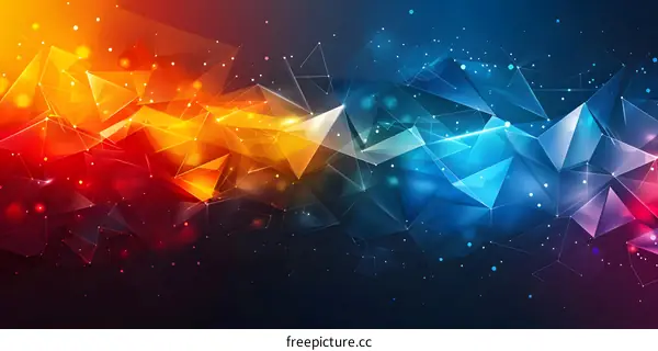 Red and Blue Geometric Pattern