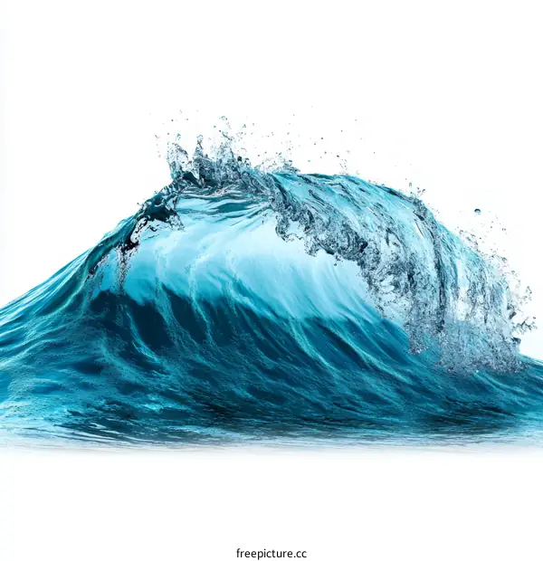 Azure Water Wave Abstract