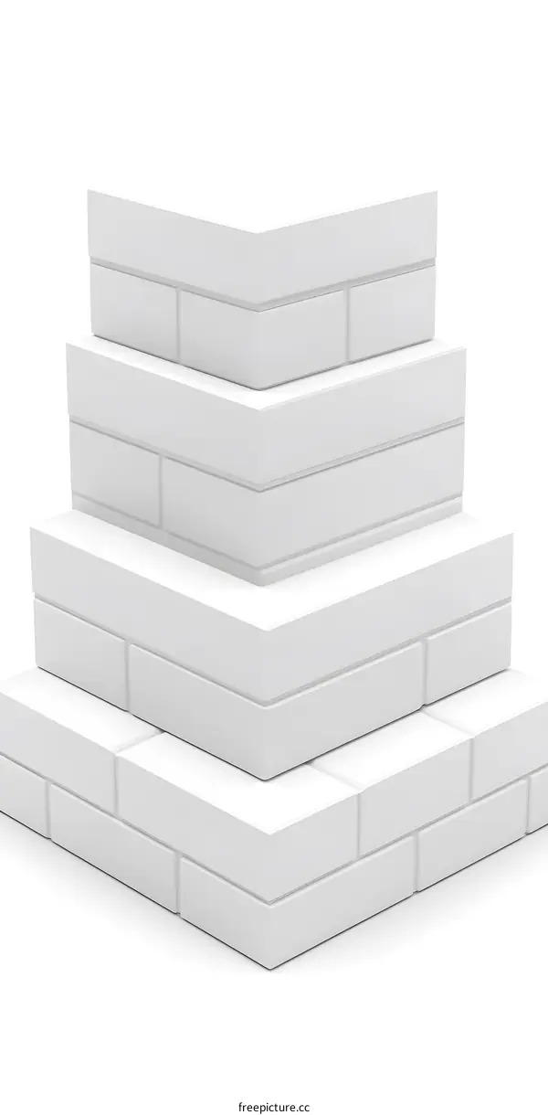 White Brick Platform Mockup Design