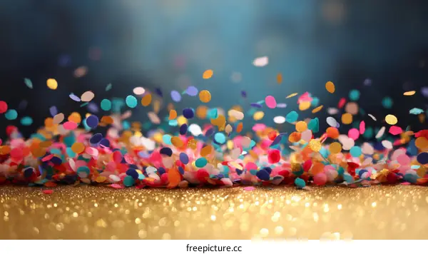 Colorful Confetti Celebration Background