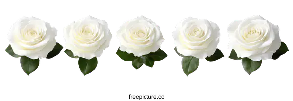[Transparent Background PNG]Beautiful White Roses Arrangement