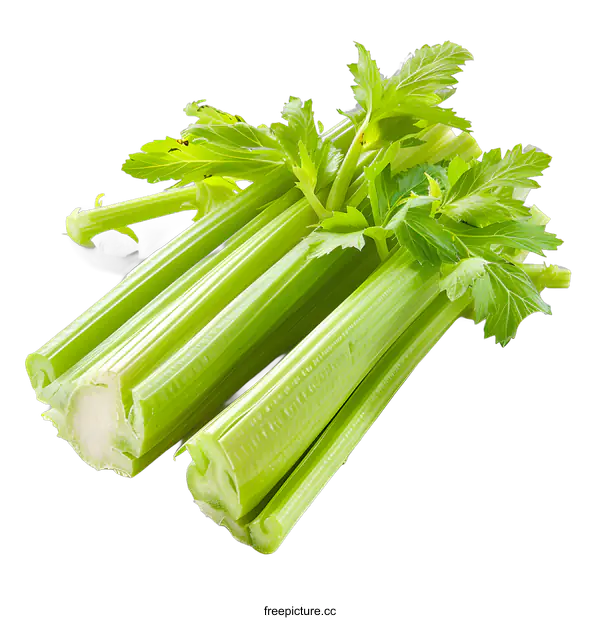 [Transparent Background PNG]Fresh Celery Stalks