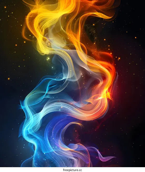 Fire and Ice Abstract