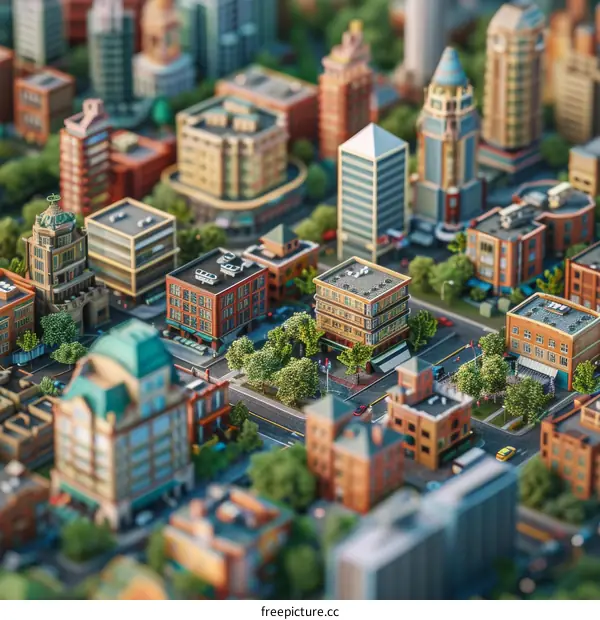 cityscape miniature model