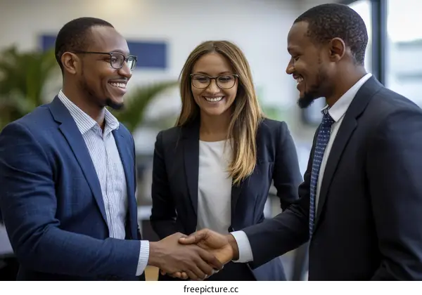 Business People Handshake Partnership Cooperation