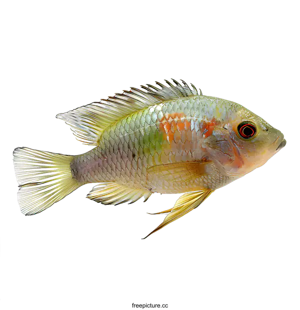 [Transparent Background PNG]Colorful Fish on White Background