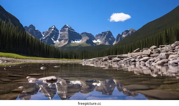 mountain lake landscape photography