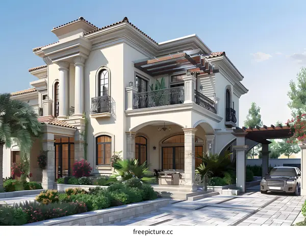 A modern style villa