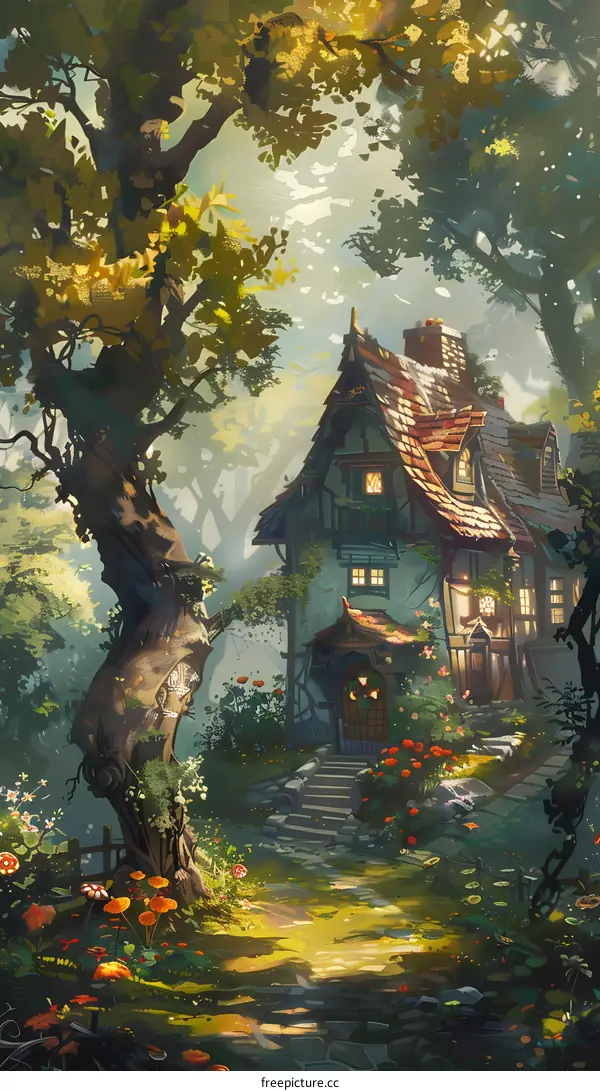 Fantasy Cottage in the Forest