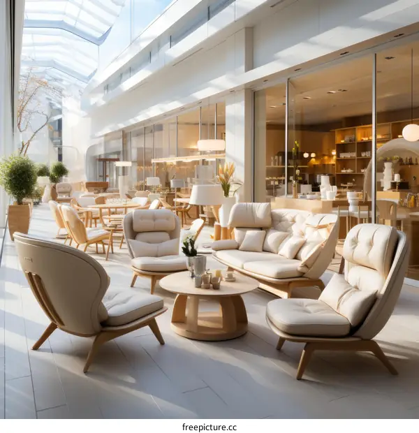 Bright and Airy Modern Living Space With Comfy Seating Area