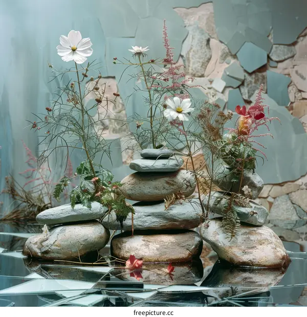 Still Life: Stones and Cosmos