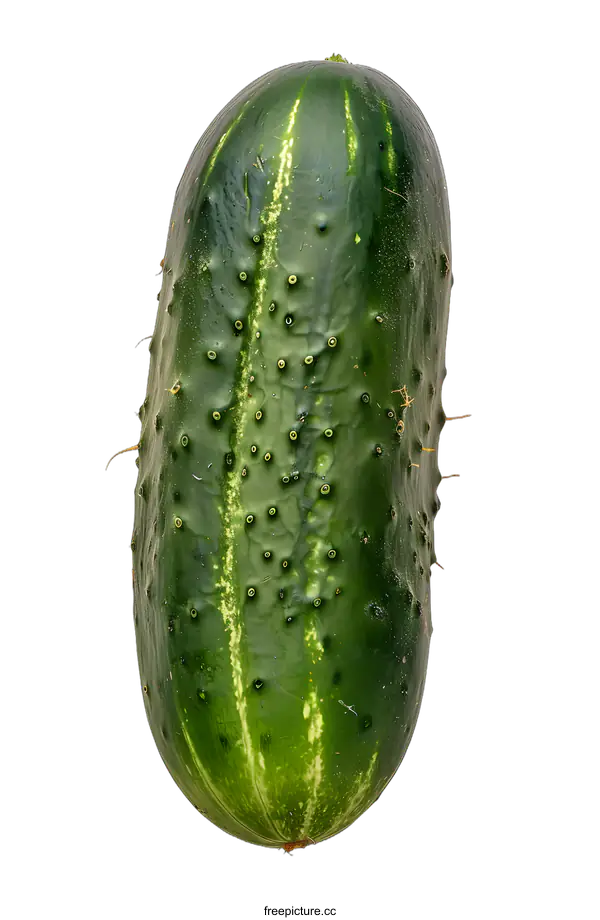 [Transparent Background PNG]Fresh Green Cucumber Isolated on White Background