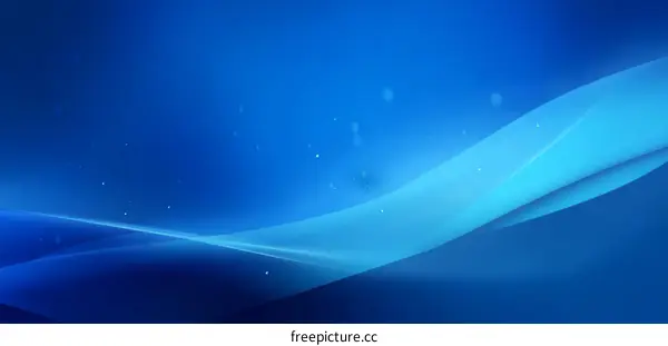 Abstract Blue Wave Background Design