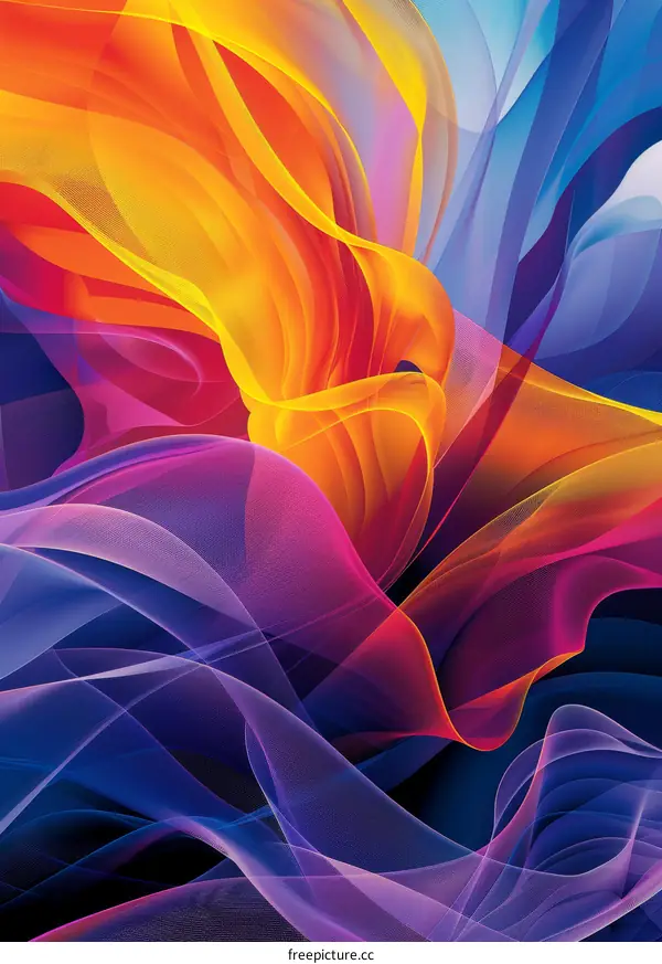 Abstract Flowing Colors and Textures