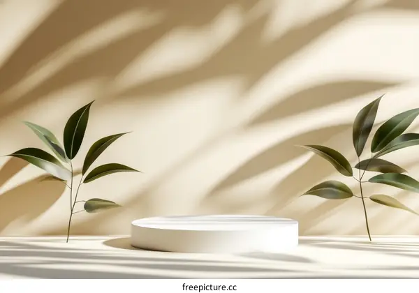 Minimalist Product Showcase with Greenery