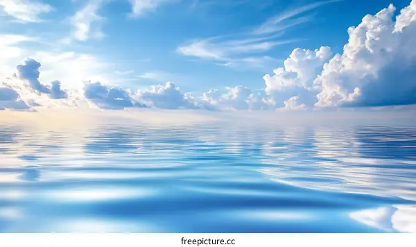 Peaceful Sky and Calm Water