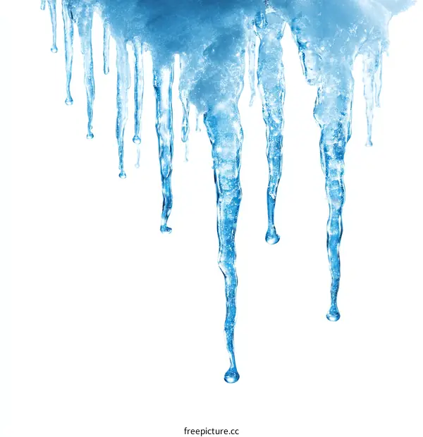 Beautiful Icicles Hanging from the Roof