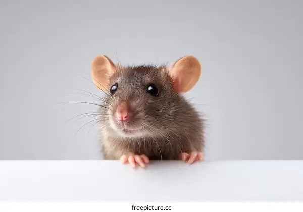 Close Up of a Cute Rat