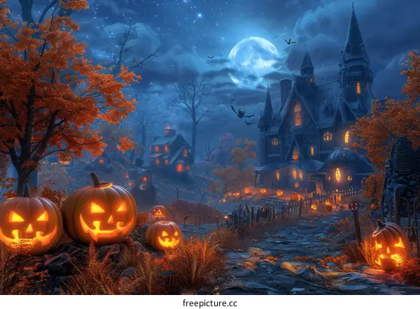 Halloween Pumpkin Haunted House