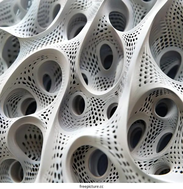 3D printed bone-like structure