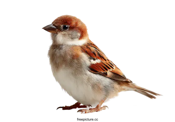 [Transparent Background PNG]Close-up of a Eurasian Tree Sparrow