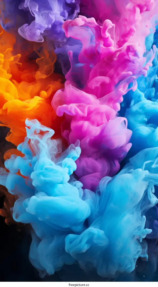 Colorful smoke background