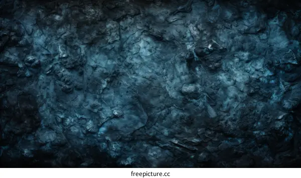 Blue Abstract Dark Rock Texture Background