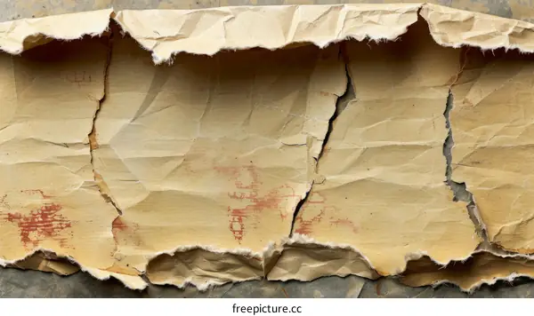 Old grunge ripped paper texture background