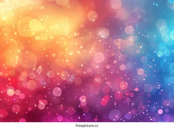 Colorful bokeh lights background with shiny holiday illumination