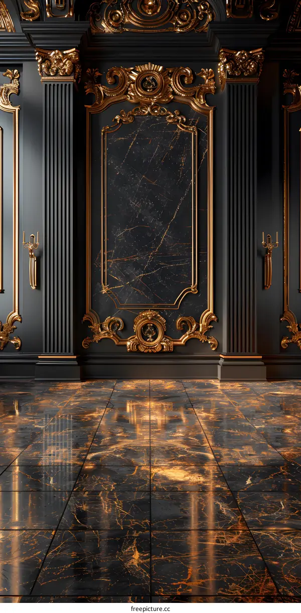 A Golden Marble Room