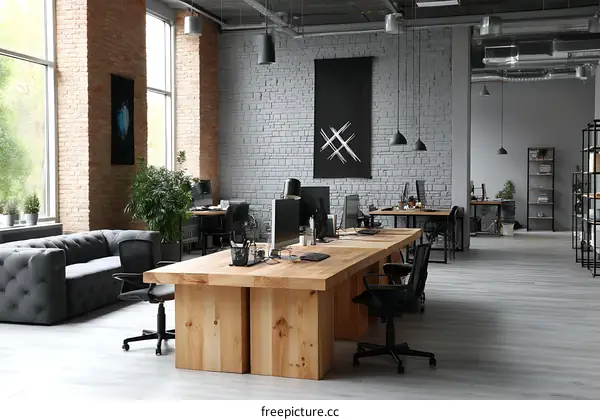 Modern Open Plan Office Workspace Design