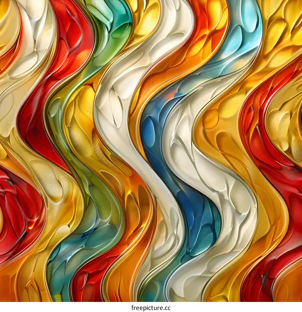 Abstract Colorful Liquid Texture Background