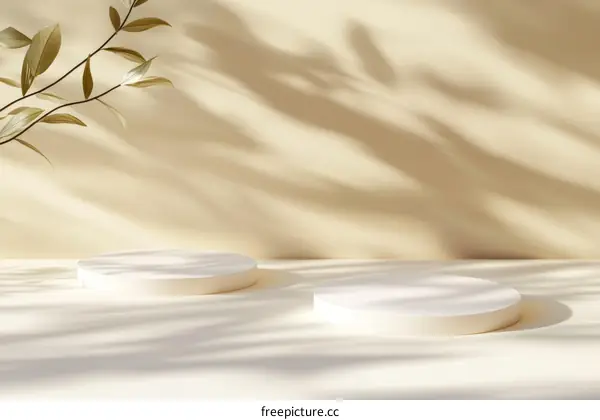 Elegant Minimalist Product Showcase with Soft Light