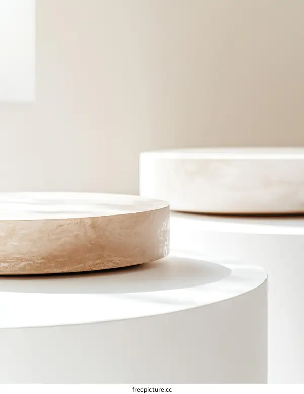 Minimalist Wooden Display Pedestals