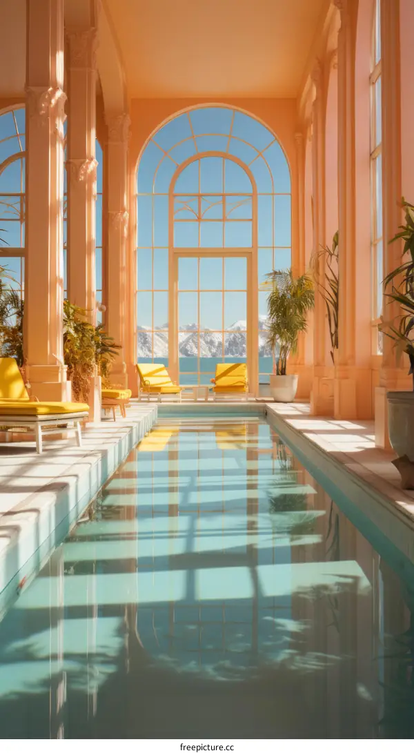 liminal space swimming pool