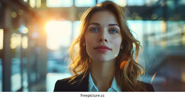 Portrait of a young woman looking thoughtful