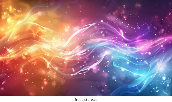 Vibrant and Flowing Colorful Background