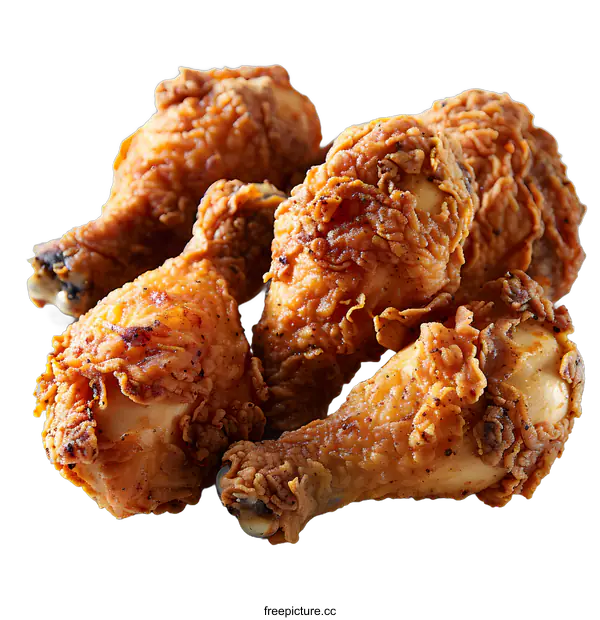 [Transparent Background PNG]Crispy Fried Chicken Drumsticks