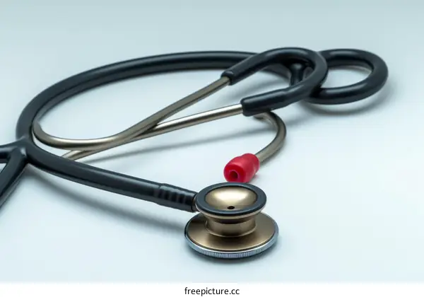 Black and gold stethoscope