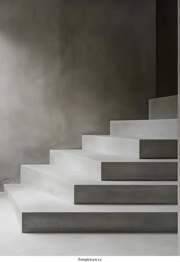 Concrete Stairs Minimalist Interior Design